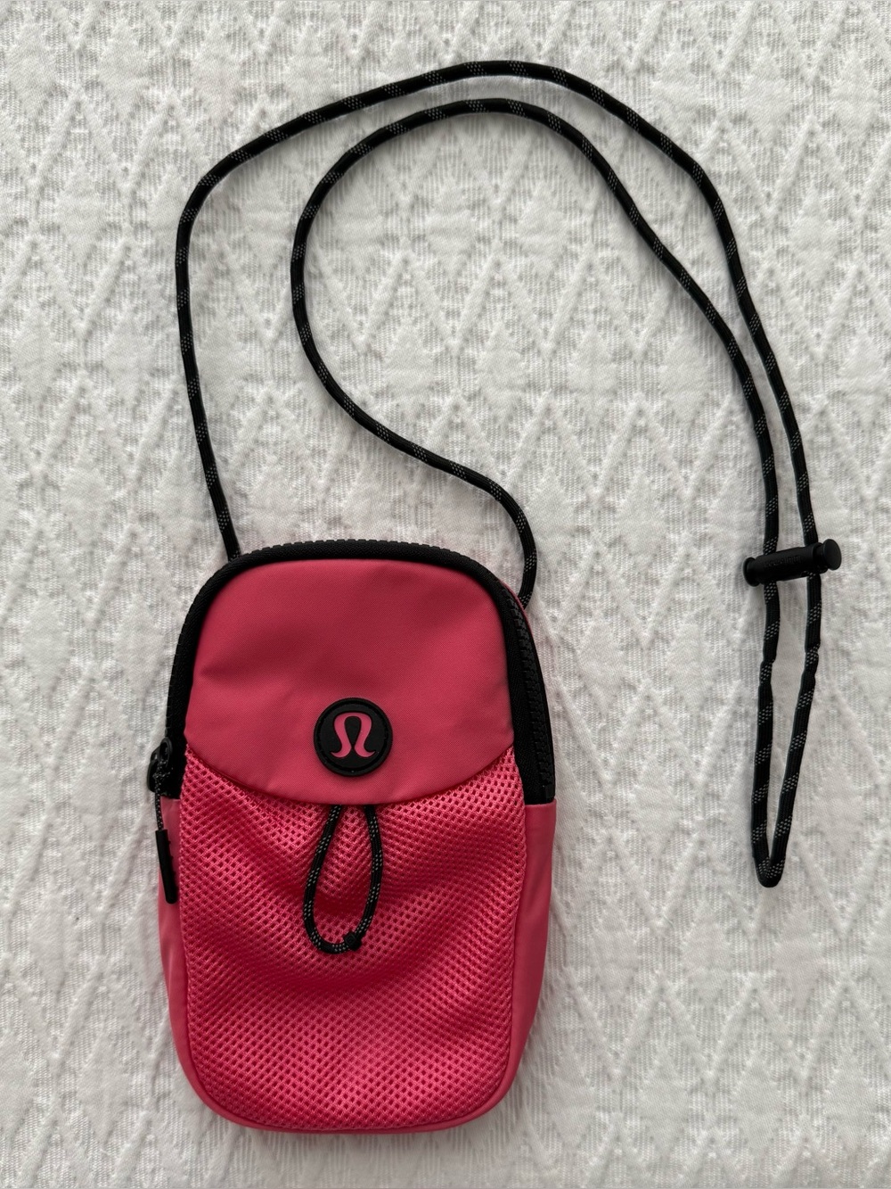Lululemon Take It On Crossbody Pouch Guava Pink Black